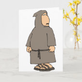 Wenskaarten de met een kap van de Monnik Kaart (Gele Bloem)