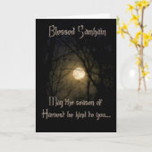 Wenskaarten: De Zegen van Samhain Kaart (Gele Bloem)