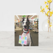 Wenskaarten door Bulldozer de Hond van de Therapie Kaart (Gele Bloem)