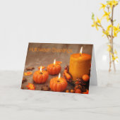 Wenskaarten: Halloween Kaart (Gele Bloem)