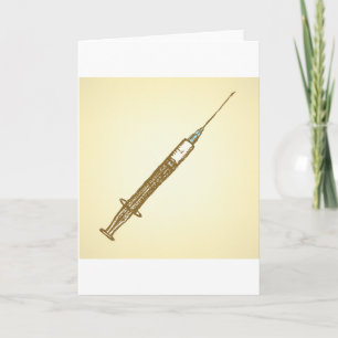 Wenskaarten injectiespuit Kaart