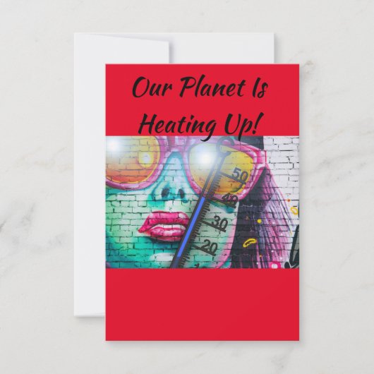 Wenskaarten inzake klimaatverandering bedankkaart (Voorkant)