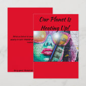 Wenskaarten inzake klimaatverandering bedankkaart (Voorkant / Achterkant)