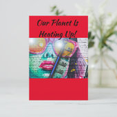 Wenskaarten inzake klimaatverandering bedankkaart (Staand voorkant)