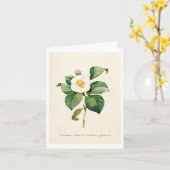 Wenskaarten - Japanse Camellia Kaart (Gele Bloem)