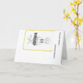 Wenskaarten Kaart (Gele Bloem)