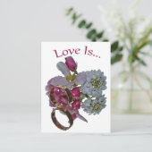 wenskaarten. Liefde is... Briefkaart (Staand voorkant)