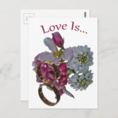 wenskaarten. Liefde is... Briefkaart (Voorkant / Achterkant)