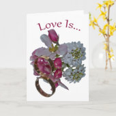 wenskaarten. Liefde is... Kaart (Gele Bloem)