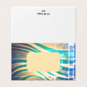 Wenskaarten met instelbaar blauw en doorsnede kaart (Buitenkant ongevouwen)