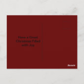 Wenskaarten met kerstrendieren briefkaart (Achterkant)