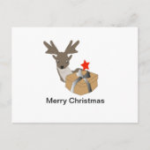 Wenskaarten met kerstrendieren briefkaart (Voorkant)