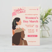 wenskaarten op de internationale vrouwendag feestdagenkaart (Staand voorkant)