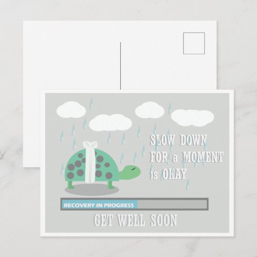 Wenskaarten Profiteer snel van de snelle Cartoon Briefkaart (Voorkant / Achterkant)