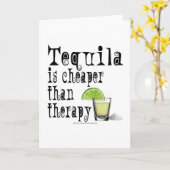 WENSKAARTEN, TEQUILA IS CHEAPER DAN THERAPIE KAART (Gele Bloem)