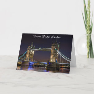 Wenskaarten -Tower Bridge Londen Kaart