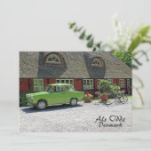 Wenskaarten uit Denemarken! Feestdagenkaart (Staand voorkant)