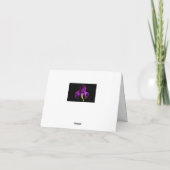 Wenskaarten van de Bel van de iris de Inbare van Kaart (Achterkant)