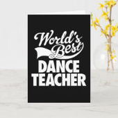 Wenskaarten van de Leraar van de Dans van de Kaart (Gele Bloem)