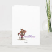 Wenskaarten van de Sneeuwvlok van Kerstmis ~ de Feestdagen Kaart (Achterkant)