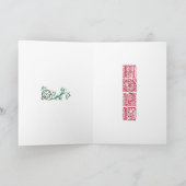 Wenskaarten van de Ster van Kerstmis ~ de Mooie Feestdagen Kaart (Binnen)