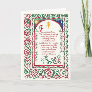 Wenskaarten van de Ster van Kerstmis ~ de Mooie Feestdagen Kaart