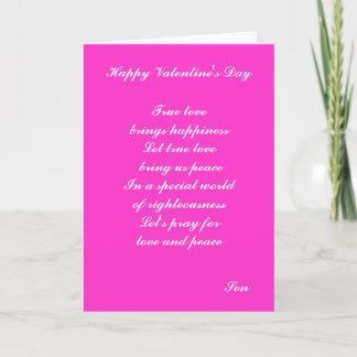 wenskaarten van de Valentijnsdag van liefde en vre Feestdagen Kaart