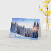 wenskaarten van de winter Blank Photo Kaart (Gele Bloem)