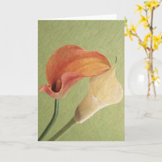 Wenskaarten van Floral Kaart (Gele Bloem)