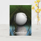 wenskaarten van Fun Golfer "DE HIDING PLACE" Kaart (Gele Bloem)