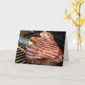 Wenskaarten van gegrilde biefstuk kaart (Gele Bloem)
