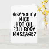 WENSKAARTEN VAN HOT OLIELICHAAMMASSAGE KAART (Gele Bloem)