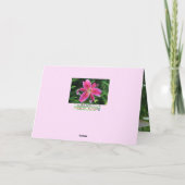 Wenskaarten van Stargazer Pink Oriental Lilies Kaart (Achterkant)