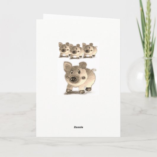 Wenskaarten varkens kaart (Achterkant)