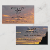 wenskaarten + visitekaartje (Voorkant / Achterkant)