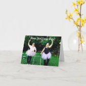 Wenskaarten voor Bejaarden - de Pret van de Tutu Kaart (Gele Bloem)