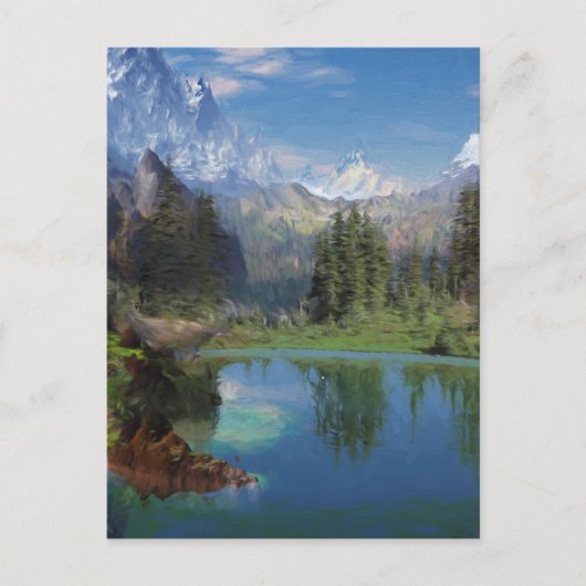 Wenskaarten voor het schilderen van Rocky Mountain Briefkaart (Voorkant)