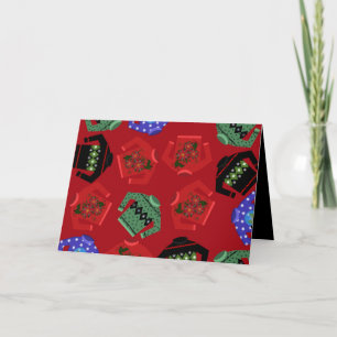 Wenskaarten voor kerstbegeleiders, 7 x 5 inch feestdagen kaart