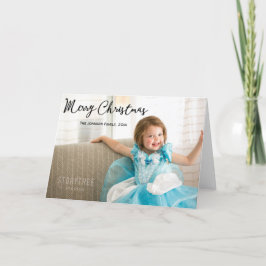 Wenskaarten voor kerstfoto's feestdagen kaart