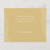 Wenskaarten voor kerstversiering van budgetten (Achterkant)