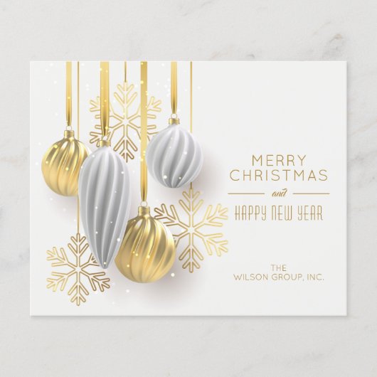 Wenskaarten voor kerstversiering van budgetten (Voorkant)