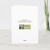 Wenskaarten voor  kunstThanksgiving Feestdagen Kaart (Achterkant)