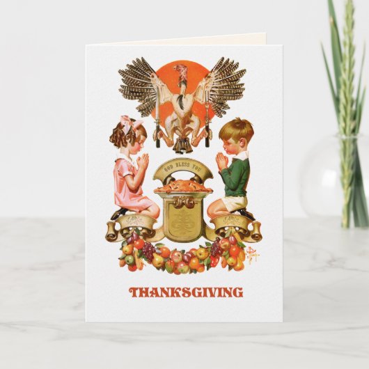 Wenskaarten voor  kunstThanksgiving Feestdagen Kaart (Voorkant)