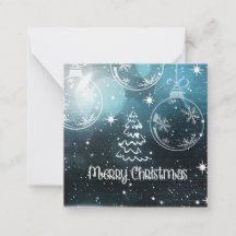 Wenskaarten voor langlaufmini-noël merry christmas