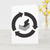 Wenskaarten voor papierrecycling kaart (Gele Bloem)