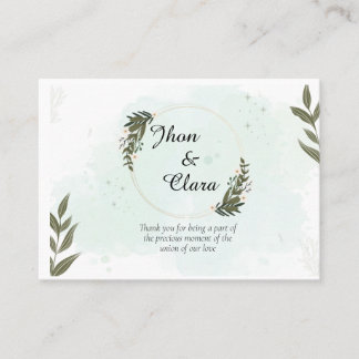 Wenskaarten voor paren visitekaartje