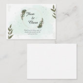 Wenskaarten voor paren visitekaartje (Voorkant / Achterkant)