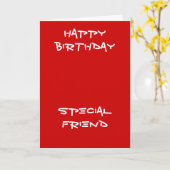 Wenskaarten voor speciale vriendenverjaardagen kaart (Gele Bloem)