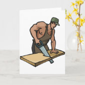 Wenskaarten voor timmerlieden kaart (Gele Bloem)