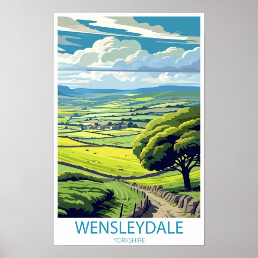 Wensleydale Yorkshire Engeland cadeaus Poster (Voorkant)